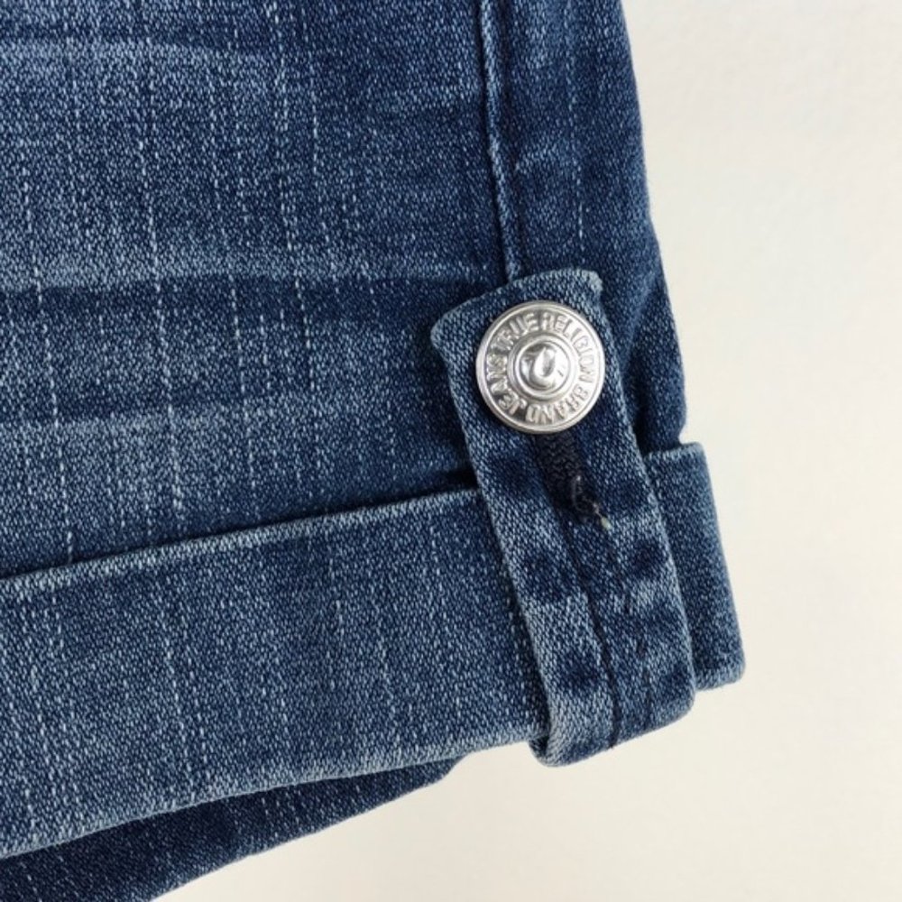 True Religion Blue Denim Jess Shorts, 25 - Picture 2 of 8